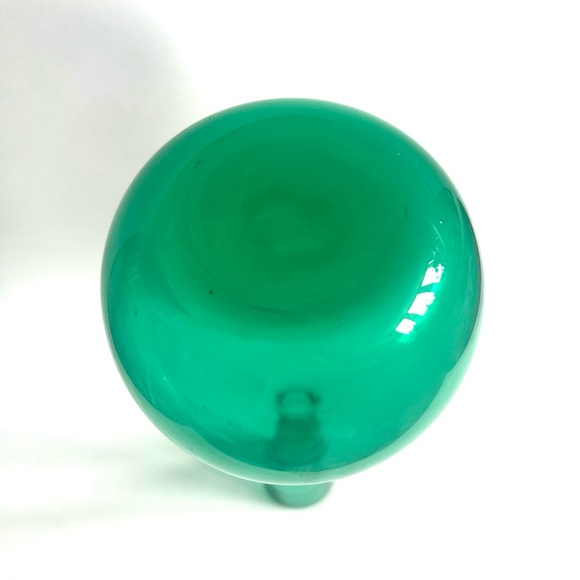 Vintage MCM Green Long Neck Scandinavian Glass Vase - Picture 5 of 5